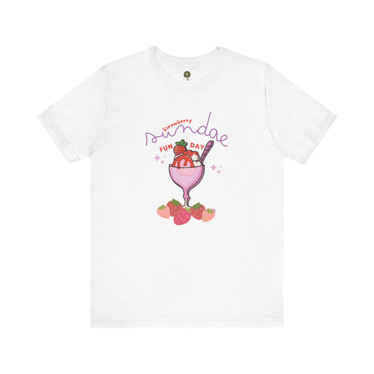 Strawberry Sunday Awareness Day T Shirt for Strawberry Fun Day Tee for Sundae Lovers Fun Food Lovers Strawberry Lovers Tee