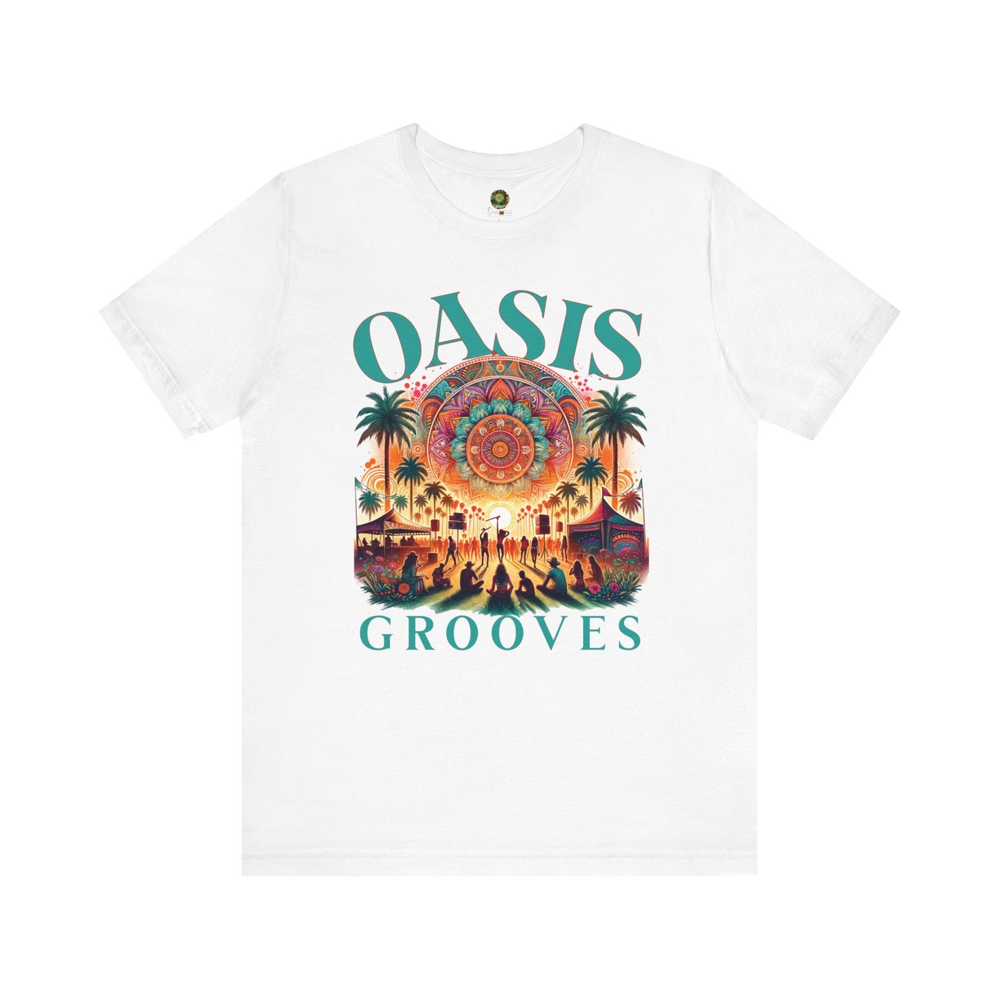 Bohemian T-Shirt Oasis Grooves Festival Tee for Festival-Goers Boho Style Sunset Graphic Summer Vibes Palm Trees Tee for Music Lovers