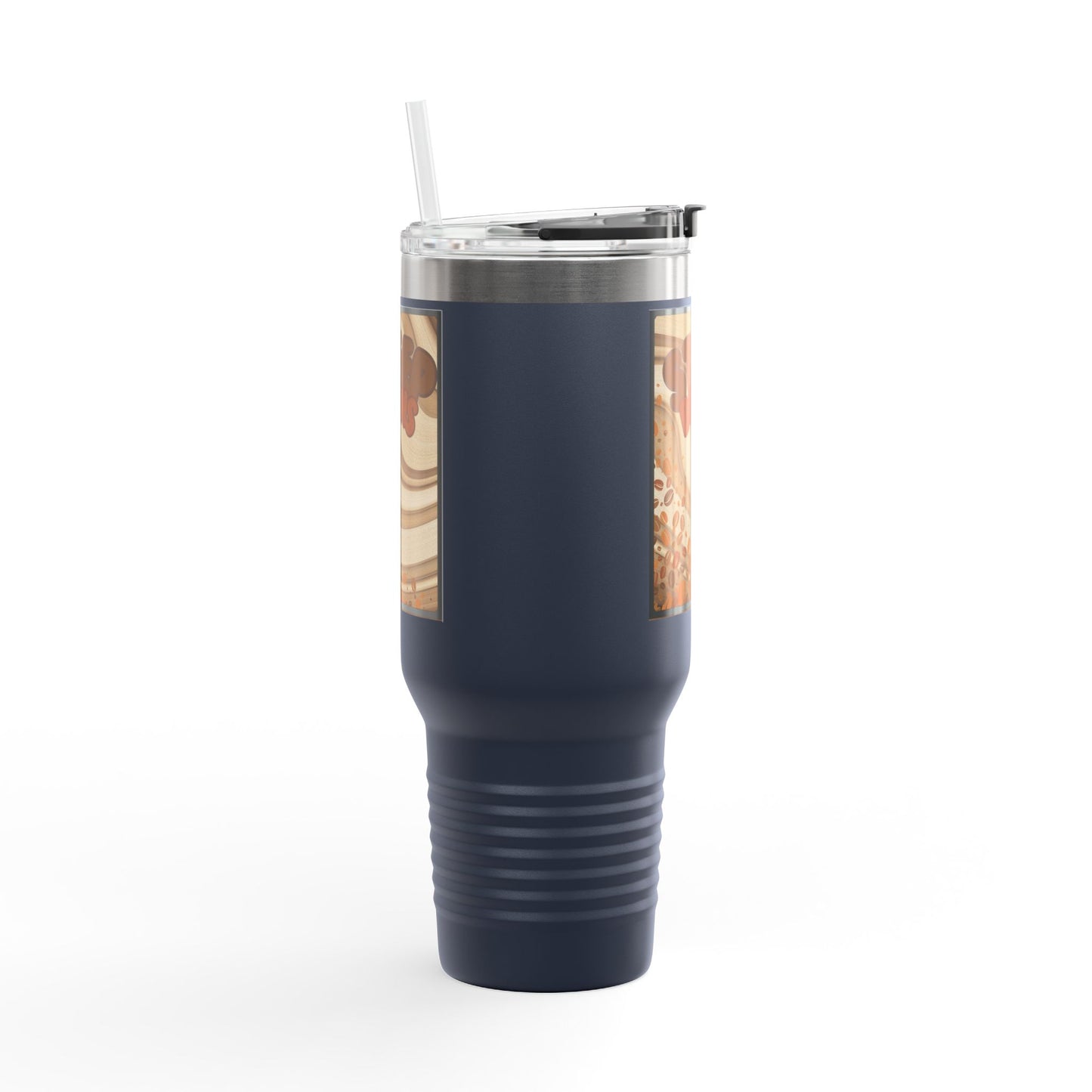 Copy of Copy of Christmas 40oz Insulated Travel Mug With Handle Double Wall Holiday Hot and Cold Teal Mug Coffee Lover Unique Red Tree Gift