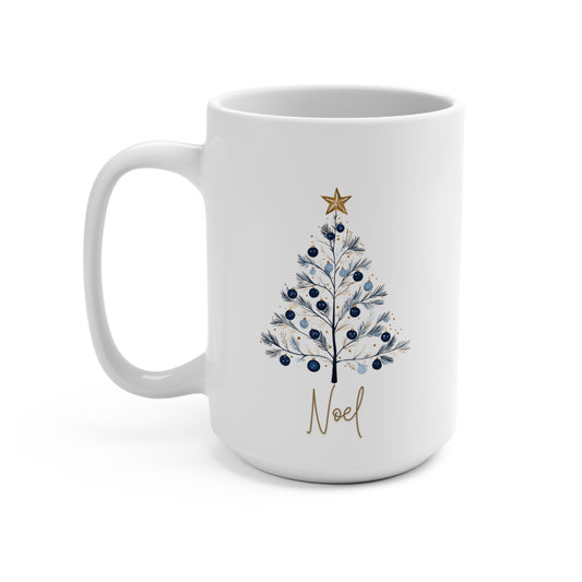 Christmas Coffee Mug Gift Contemporary Minimalist Tree Holiday Design Unique Gift for Lovers of Minimalism Festive Holiday Mug