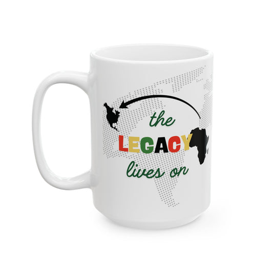Ancestral Connection Black History Gift Mug The Legacy Lives On Africa To America Design Commenorative Drinkware Juneteenth Liberation Mug