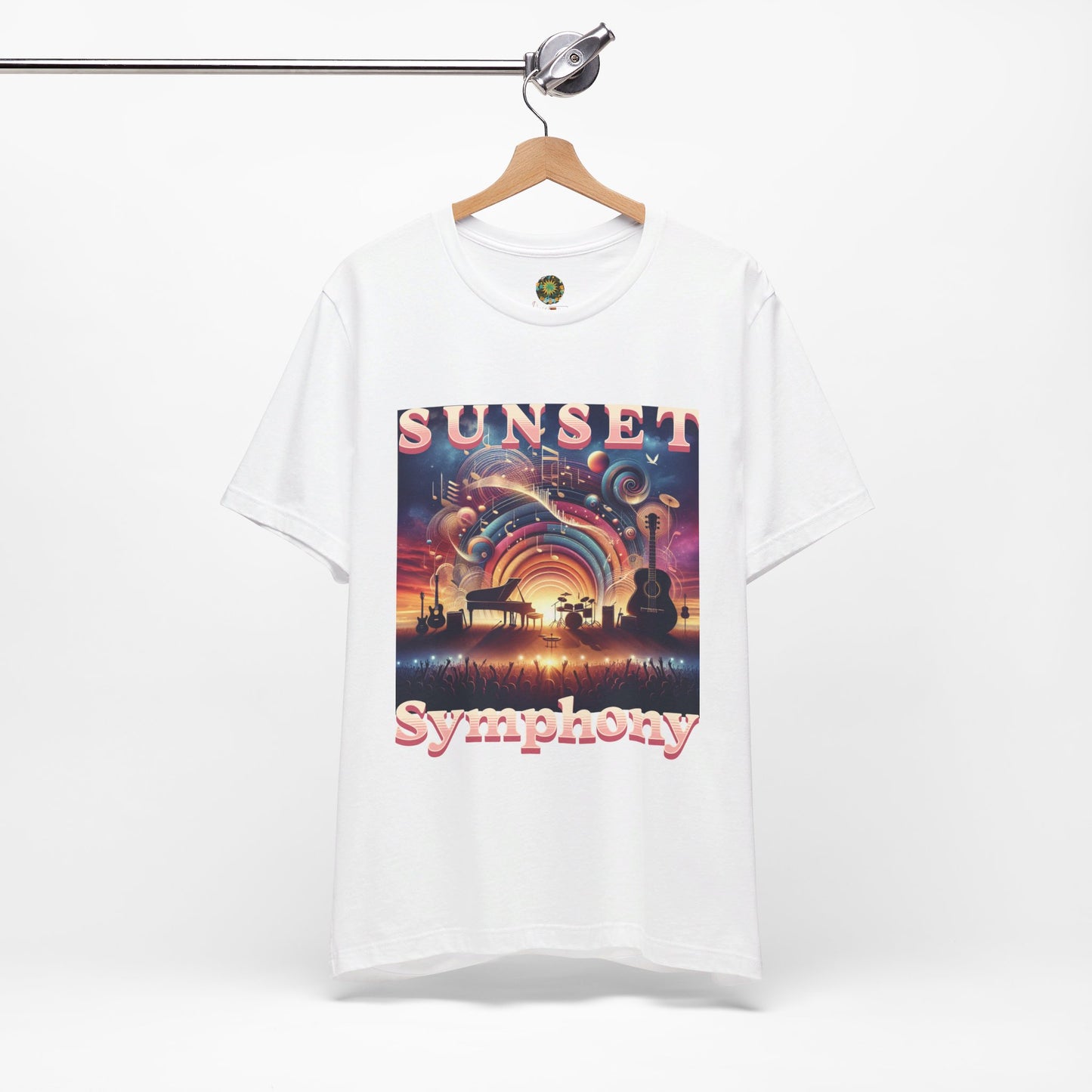 Bohemian Festival T-Shirt Sunset Symphony Desert Music Tee for Music Festivals, Concerts, and Music Lovers