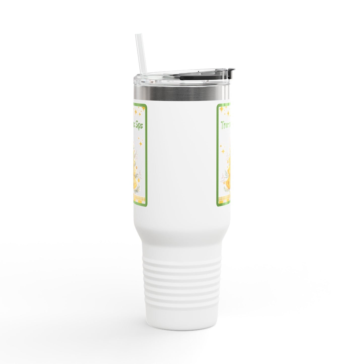 Tree-mendous Sips Christmas 40 oz Tumbler | Whimsical Holiday Coffee Cup