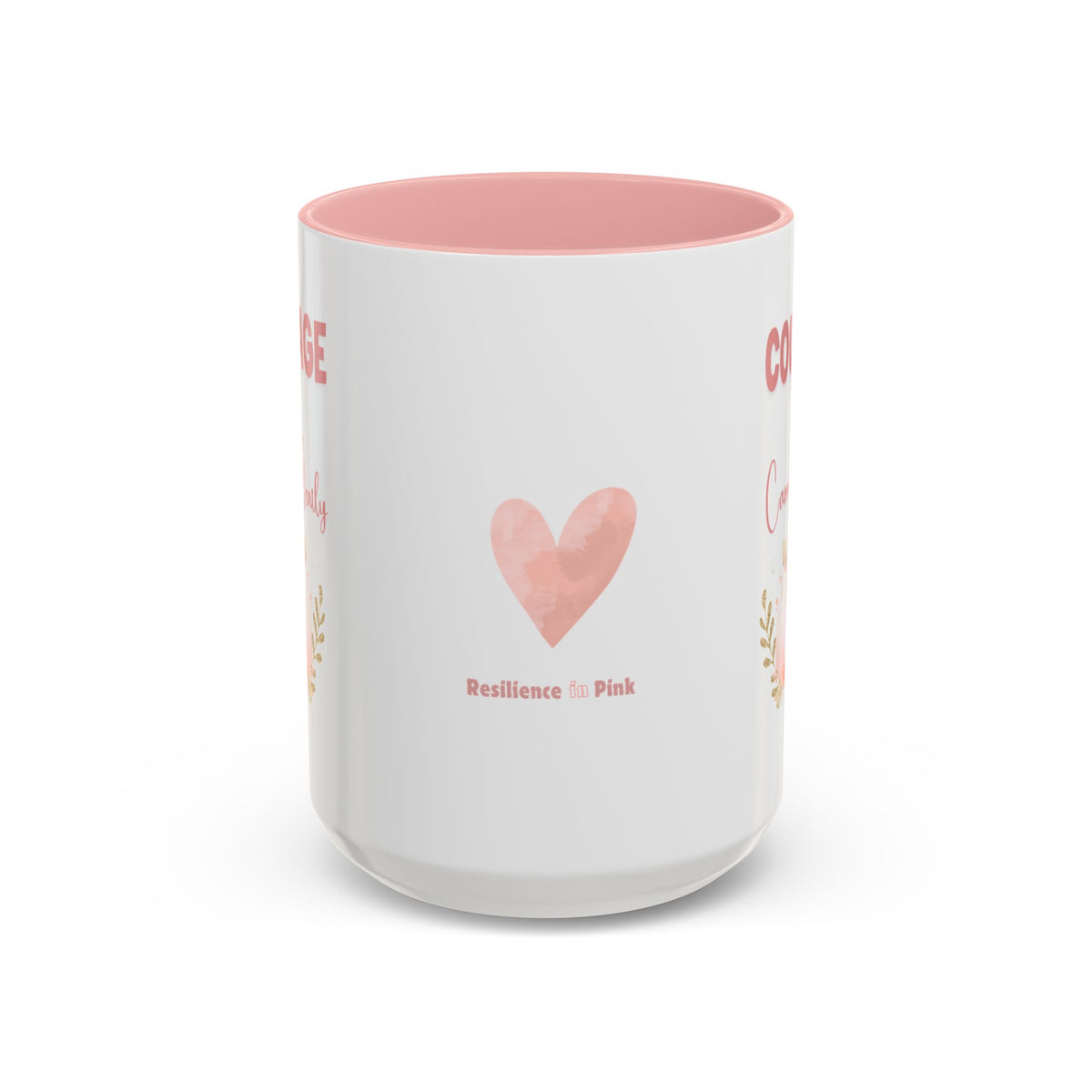 Courage, Carried Gently Pink Pumpkin Mug