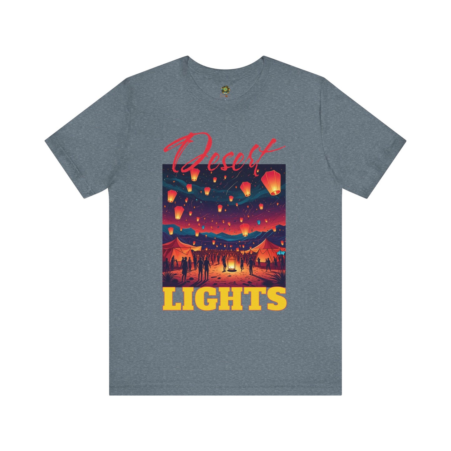 Bohemian Festival T-Shirt Desert Lights Tee Trendy Summer Wear Artistic Desert Style  Fashion Shirt for Music Festival Lovers