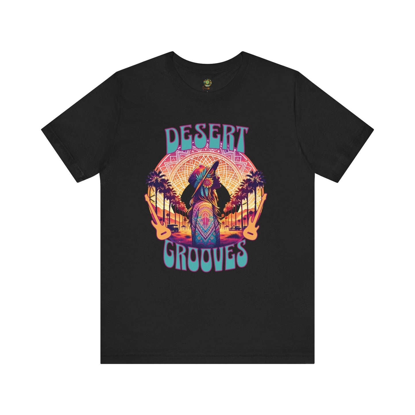 Bohemian T-Shirt Desert Grooves Festive Tee for Festival-Goers Music Festivals Boho Style Music Lovers