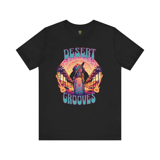 Bohemian T-Shirt Desert Grooves Festive Tee for Festival-Goers Music Festivals Boho Style Music Lovers