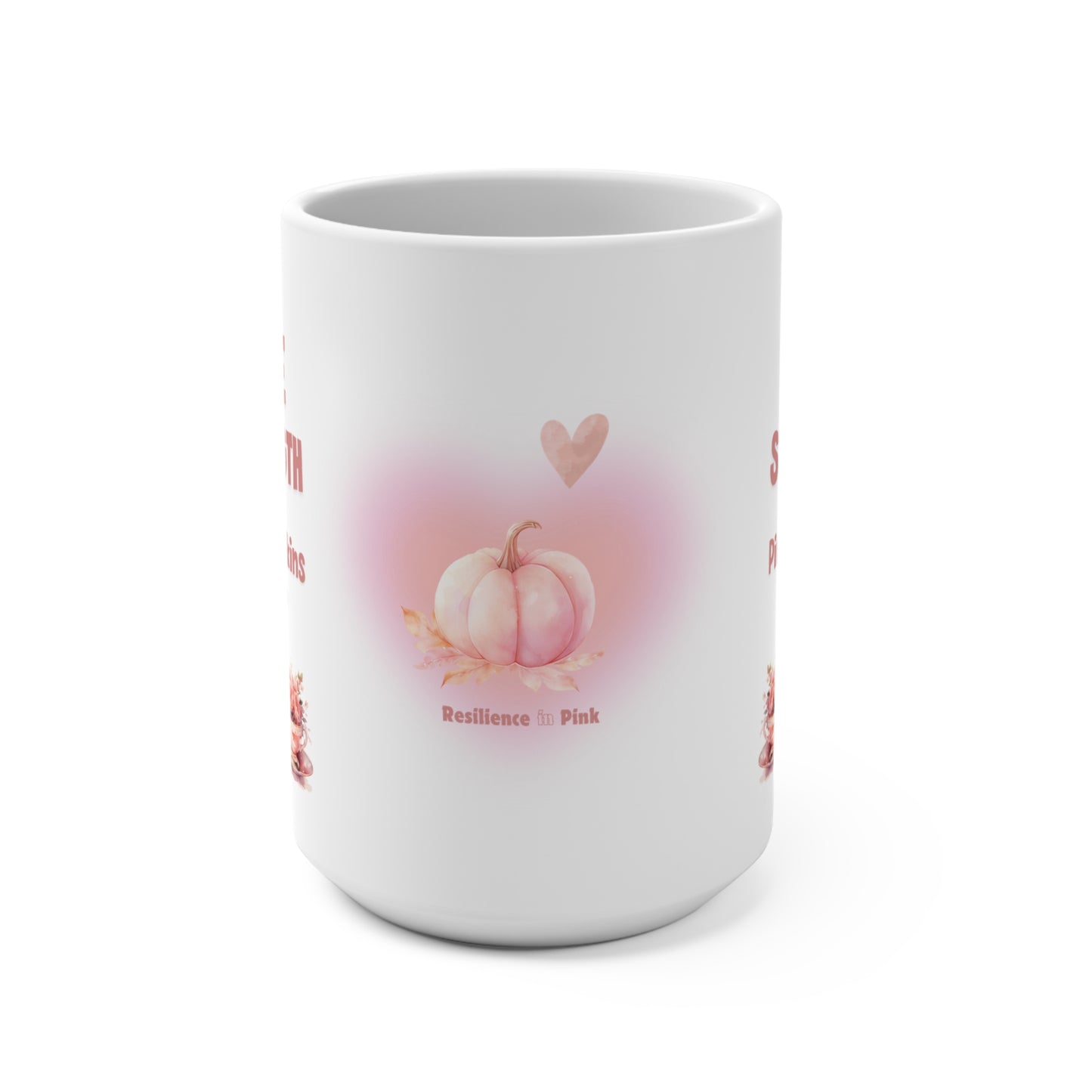 Inspirational Pink Pumpkin Mug for Breast Cancer Awareness Empowering Message Mug Gift for Her Motivational Survivor Gift Mug