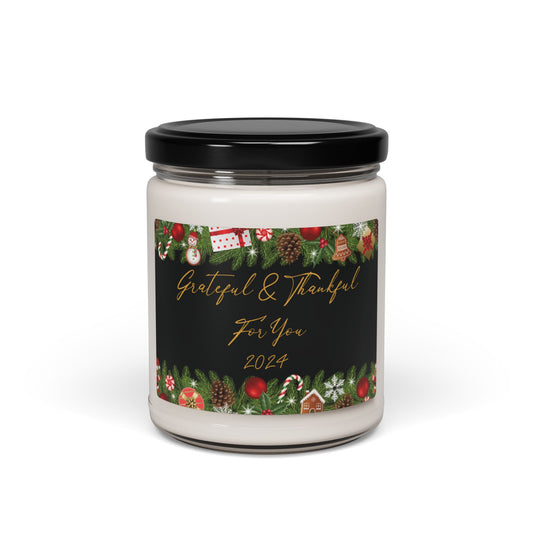 Christmas Thank You Holiday Gift for Mail Carriers Candle 2024 Seasonal Aromatic Holiday Appreciation 9oz Eco-Friendly Candle Gift for Service Providers