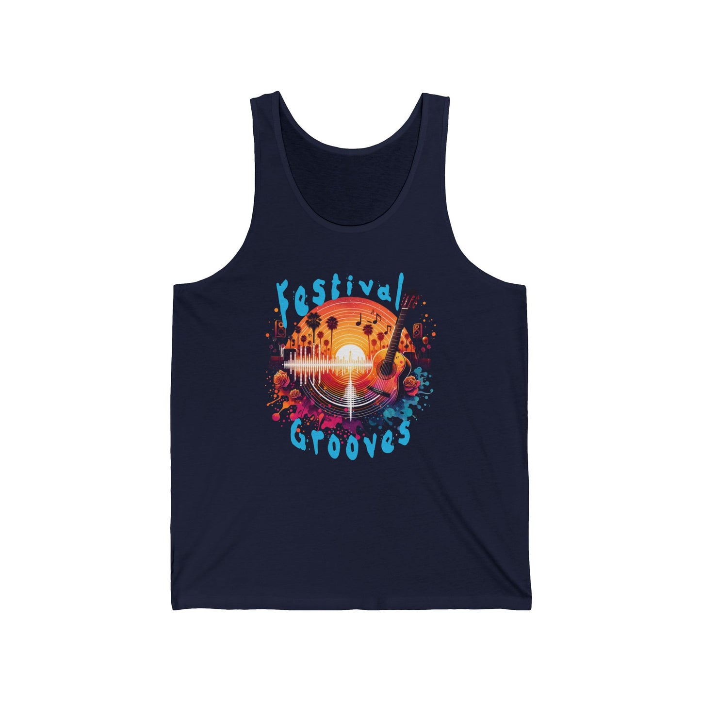 Festival Grooves Tank Top Bohemian Desert Music Festival Tee for Music Lovers Concerts and Festival Vibes