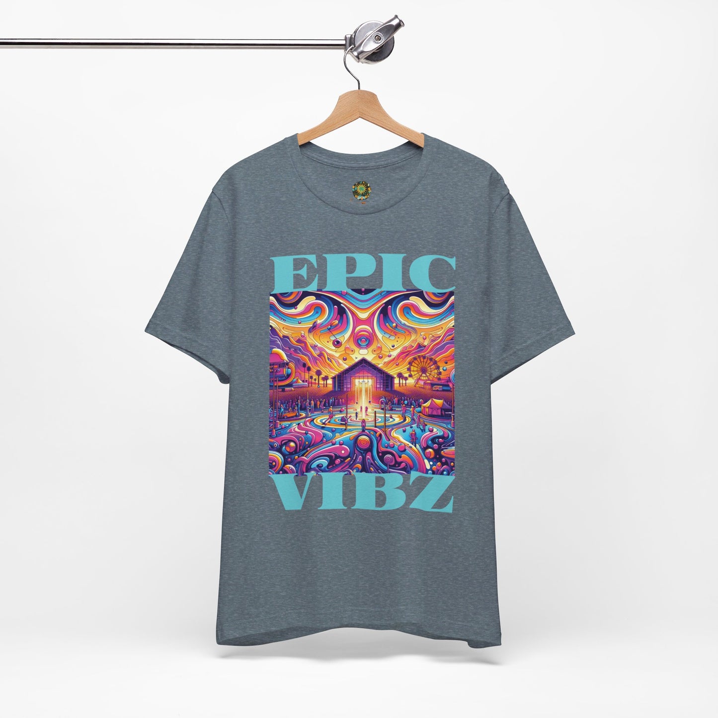 Epic Vibz Festival T-Shirt Bohemian Desert Music Tee for Music Lovers Groovy Festival Vibes Hippie Music Festival Wear