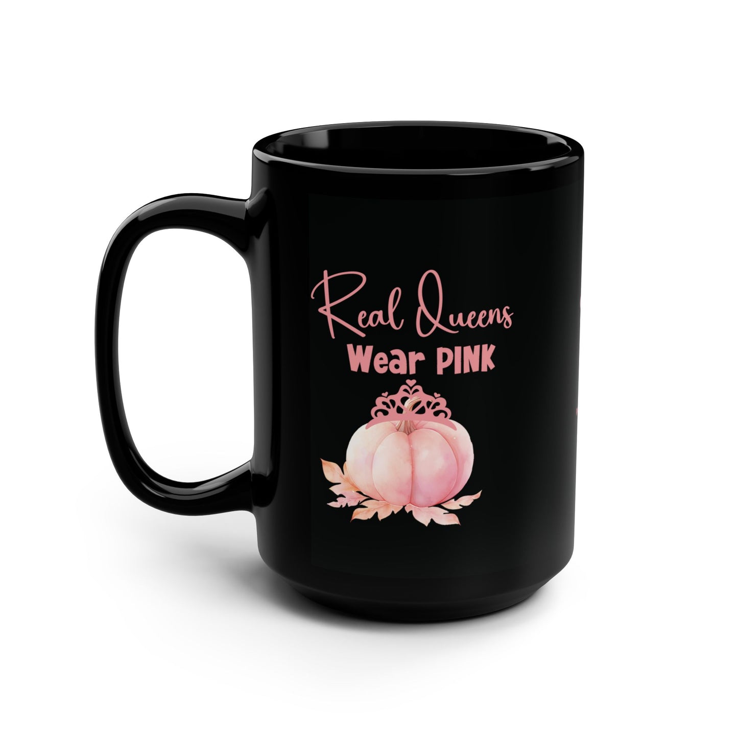 Supportive Gift Mug for Cancer Fighters Motivational Gift  for Women Black and Pink Mug Empowering Gift for Breast Cancer Advocates