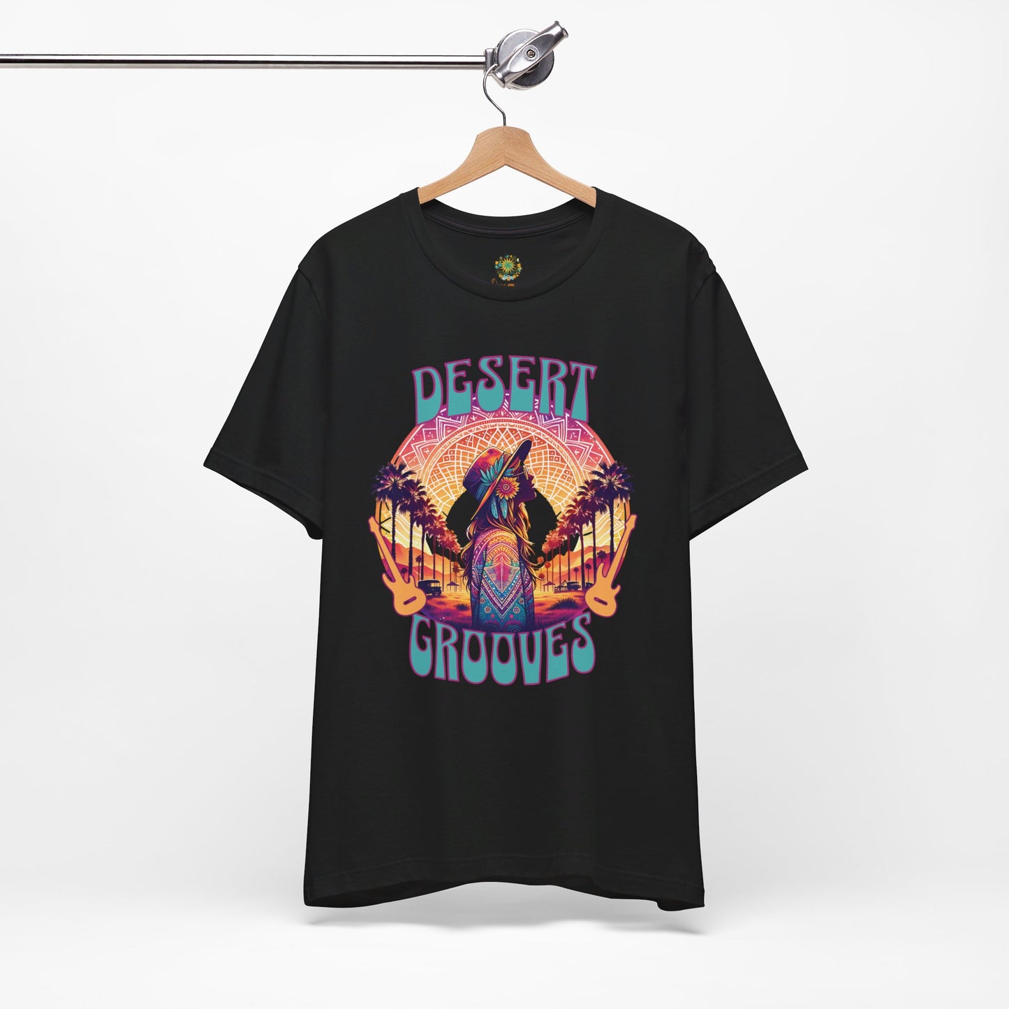 Bohemian T-Shirt Desert Grooves Festive Tee for Festival-Goers Music Festivals Boho Style Music Lovers