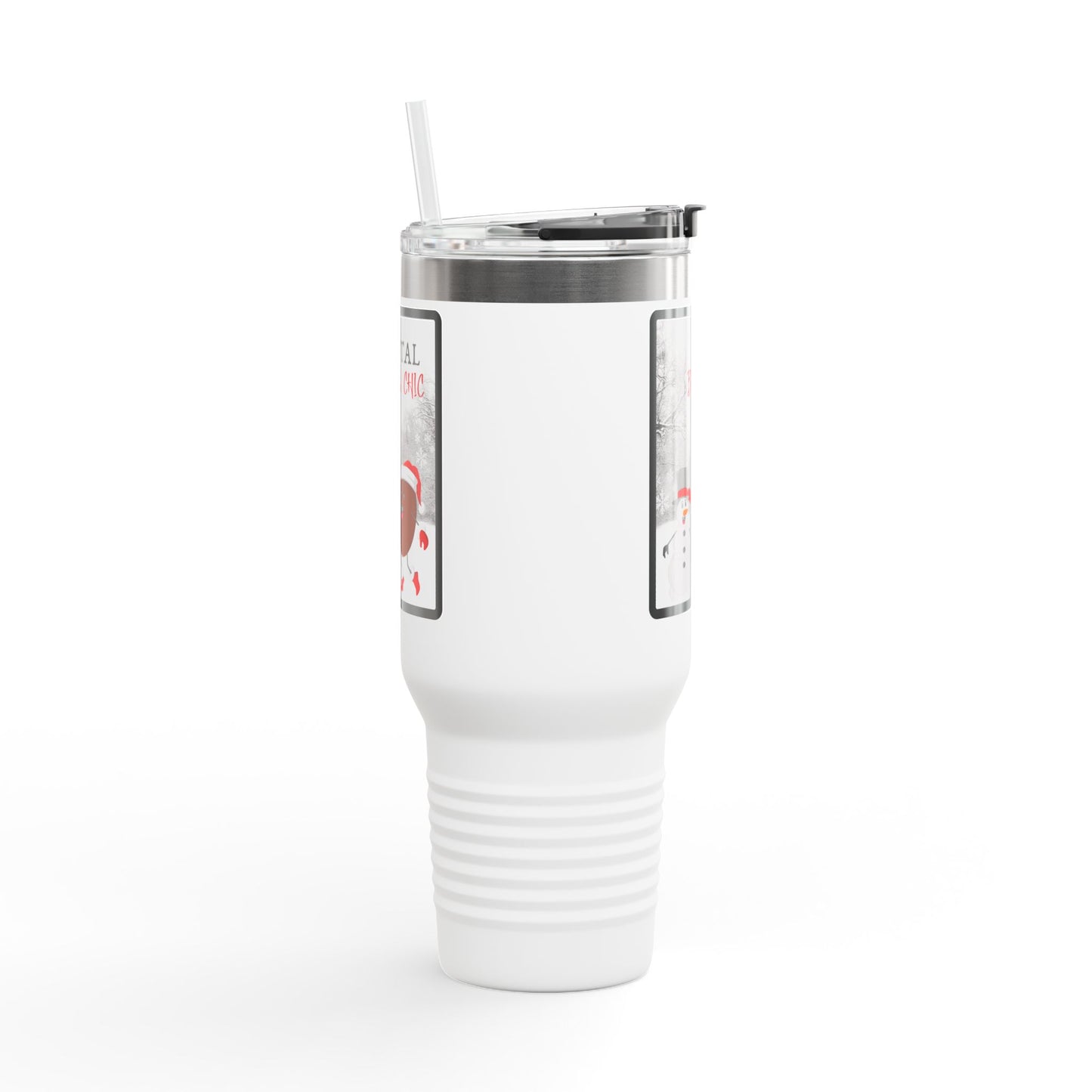 Total Bean Chic 40 oz Tumbler | Stylish Coffee Travel Mug | Playful Everyday Drinkware