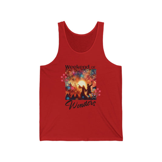 Desert Dance Festival Tank Top Festival-Goers Trendy Fashion Tank Colorful Music Top for Outdoor Music Lovers