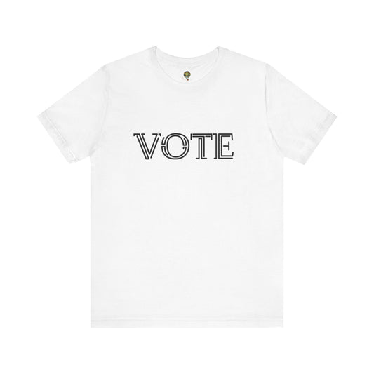 US Election 2024 T-Shirt VOTE Bold Statement Tee for Civic Engagement Democracy Voting Rights