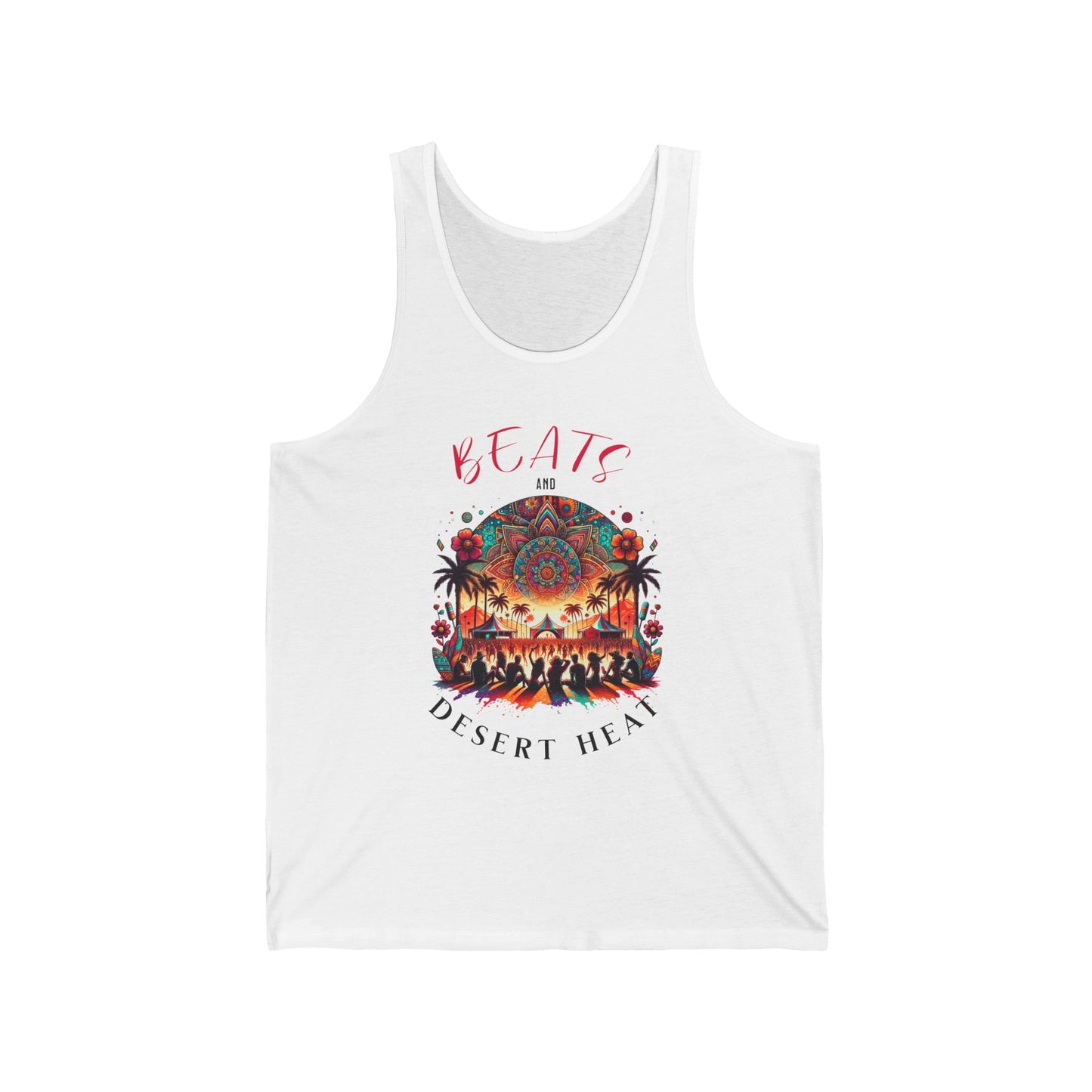 Festival Tank Casual Summer Top for Music Lovers Unique Music Vibes Tank Top for Festival Goers