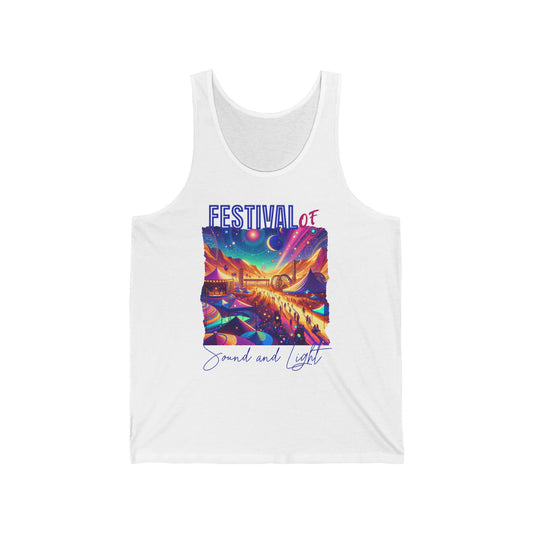 Summer Festival Tank for Music Lovers Casual Top Unique Music Vibes Festival Goers Tank Top