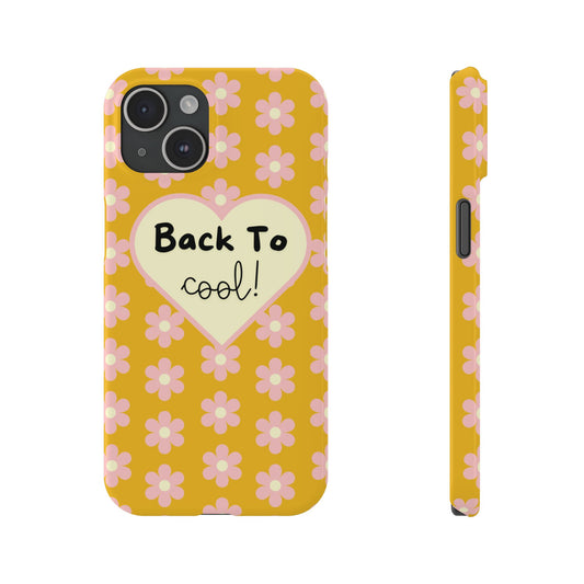 Inspirational Back To Cool iPhone Case Trendy Phone Cover Fashionable Floral Case Back To School Accessory