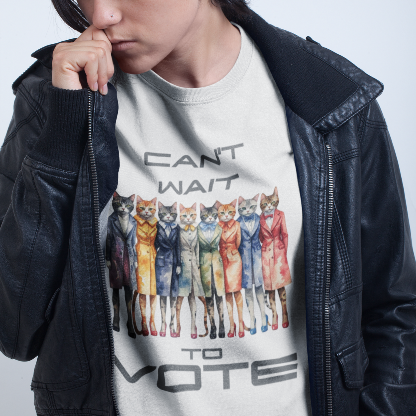 Trendy Voting T Shirt for Cat Lovers Playful Design Shirt Stylish Civic Engagement Trendy Political Fashionable Unique Voting Tee