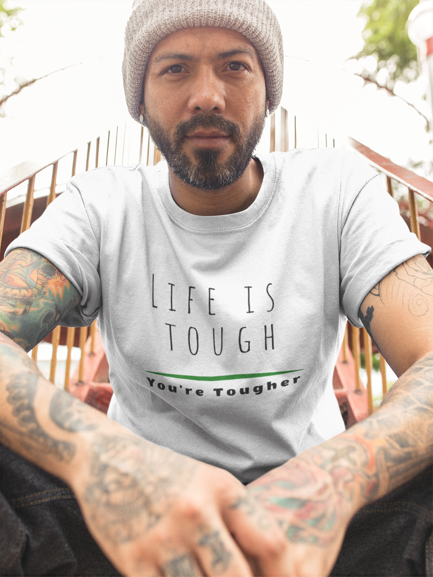 Motivational T Shirt for Mental Health Awareness Month Life is Tough, You're Tougher Mental Health Awareness T-Shirt Inspirational Positive Vibes Inspirational Tee