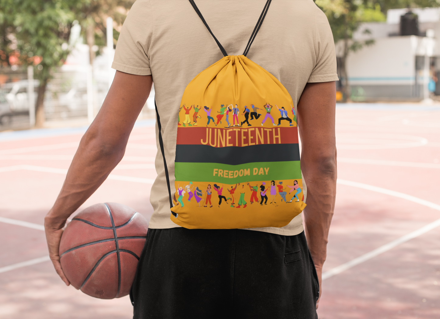 Emancipation Day Drawstring Bag for Freedom Day Juneteenth Backpack for Gift for Diversity Liberty Tote