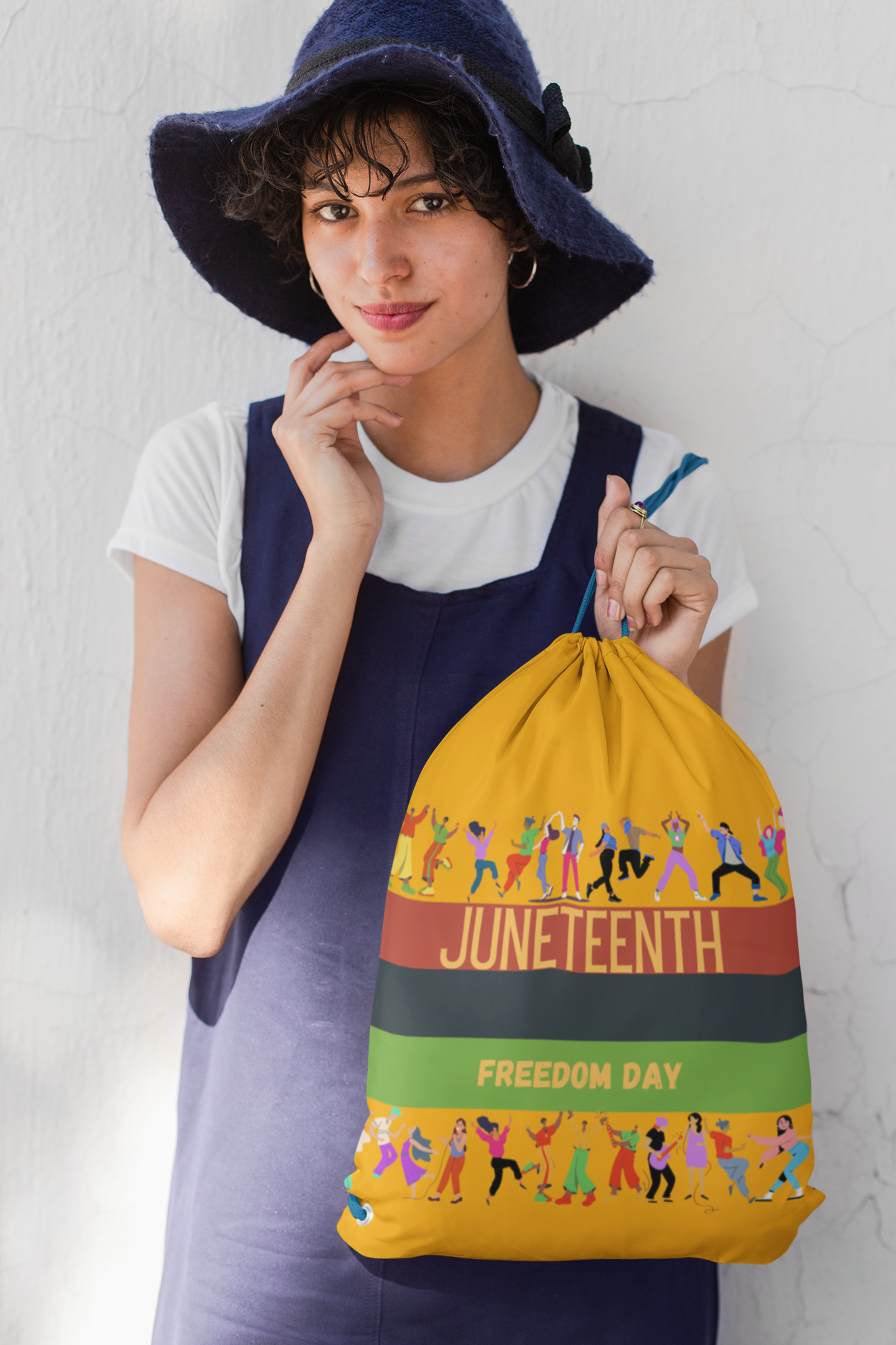 Emancipation Day Drawstring Bag for Freedom Day Juneteenth Backpack for Gift for Diversity Liberty Tote