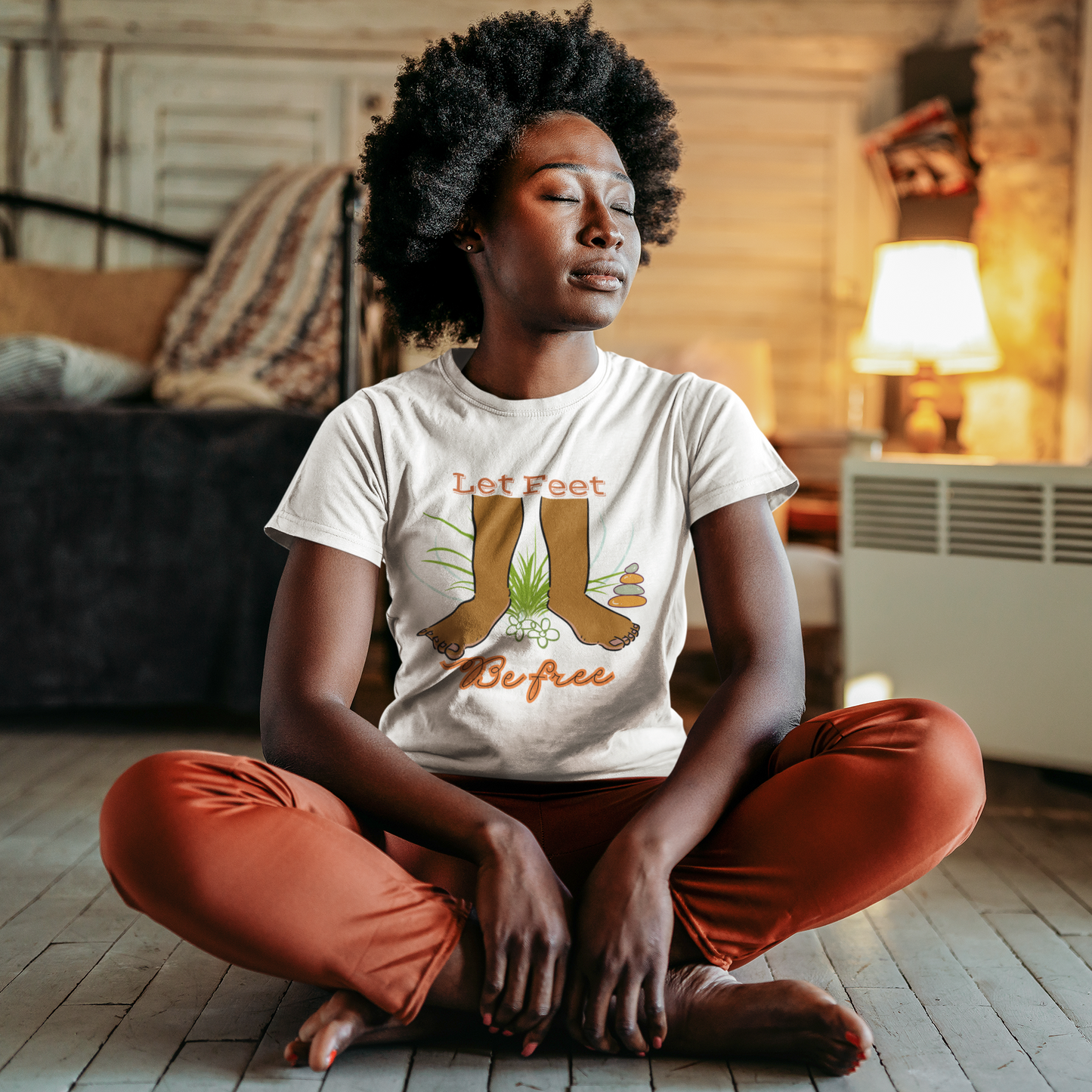 National Barefoot Day Awareness T Shirt for Nature Connection Grounding Shirt for Mindfulness and Relaxation