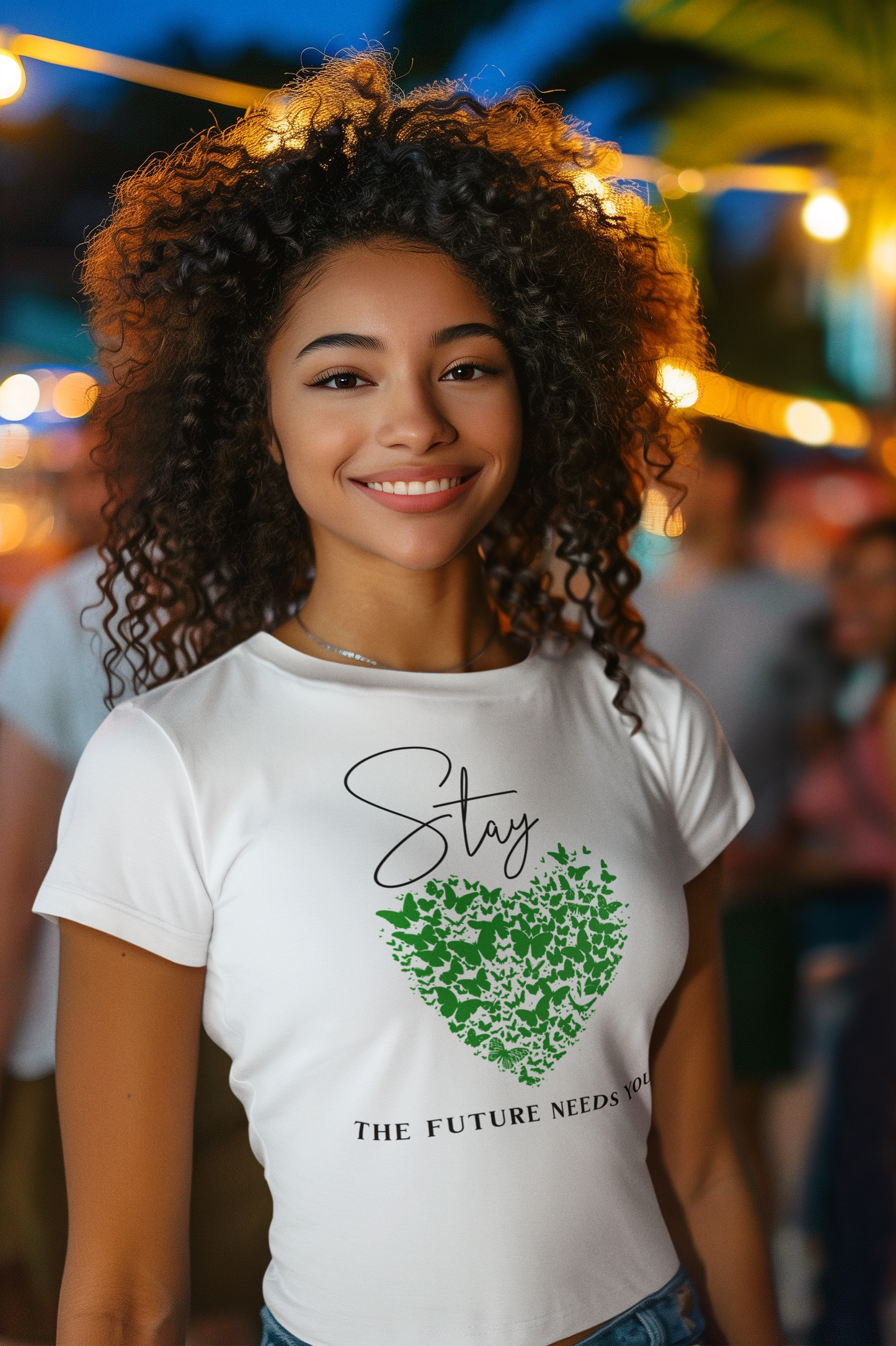 Motivational T Shirt for Mental Health Awareness Month Stay the Future Needs You Inspirational Tee Positive Vibes Clothing