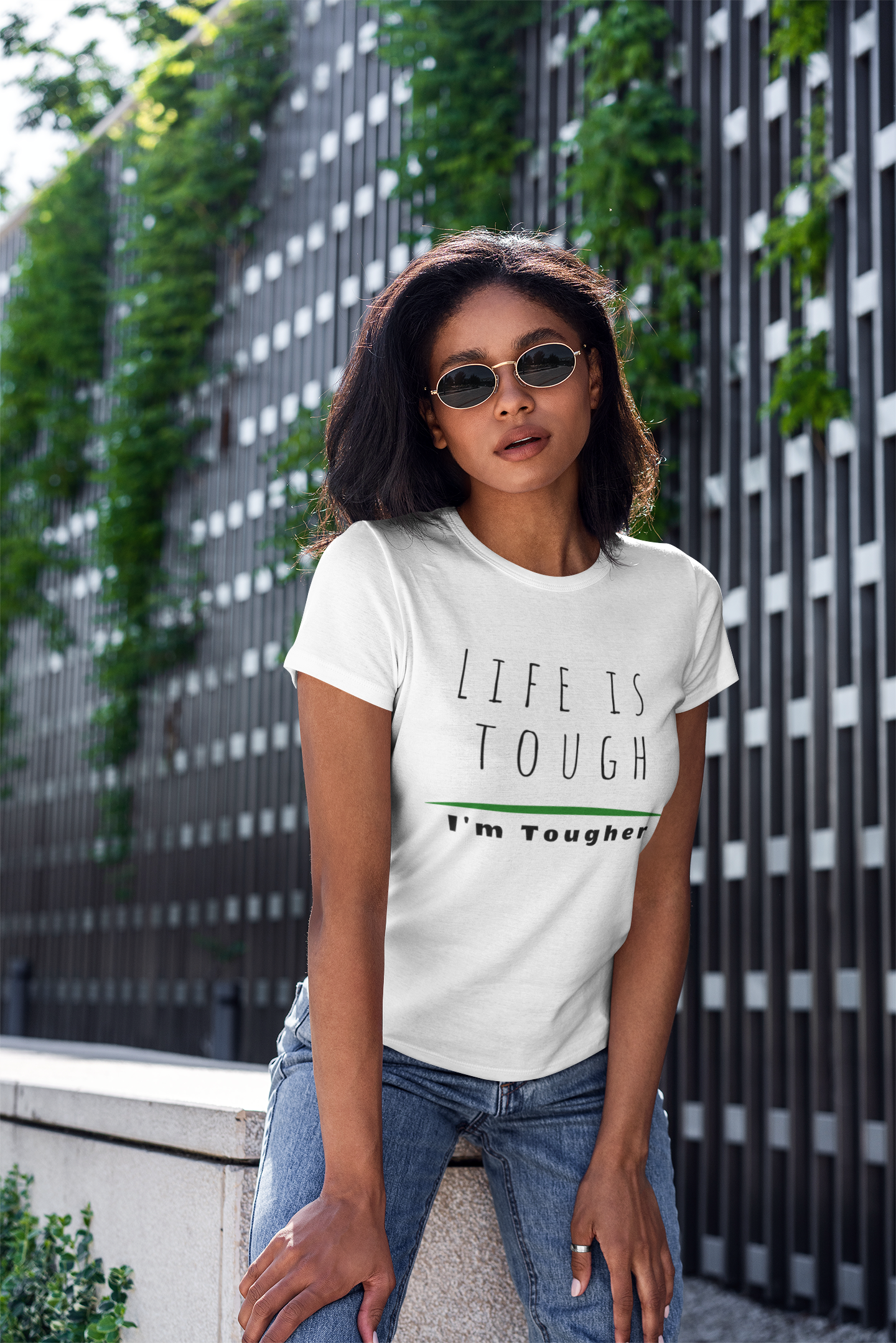 Mental Health Awareness T-Shirt Motivational T Shirt for Mental Health Awareness Month Life is Tough, I'm Tougher Positive Vibes Inspirational Tee