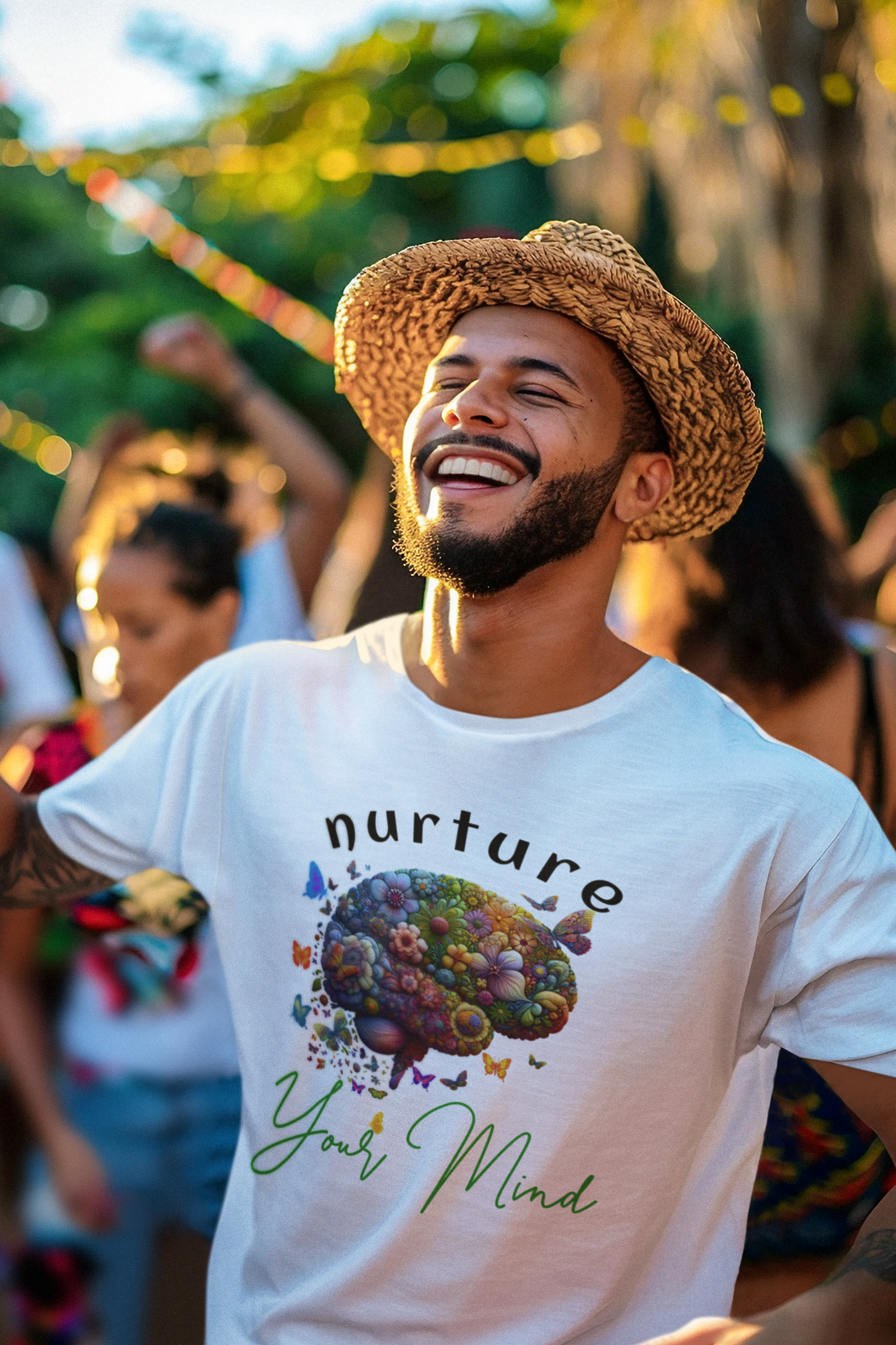 Motivational Shirt for Mental Health Awareness Month Positive Vibes Uplifting Clothing Inspirational Nurture Your Mind Tee