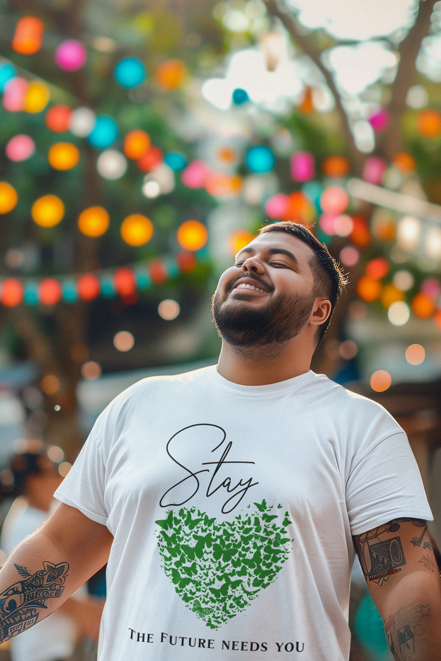 Motivational T Shirt for Mental Health Awareness Month Stay the Future Needs You Inspirational Tee Positive Vibes Clothing