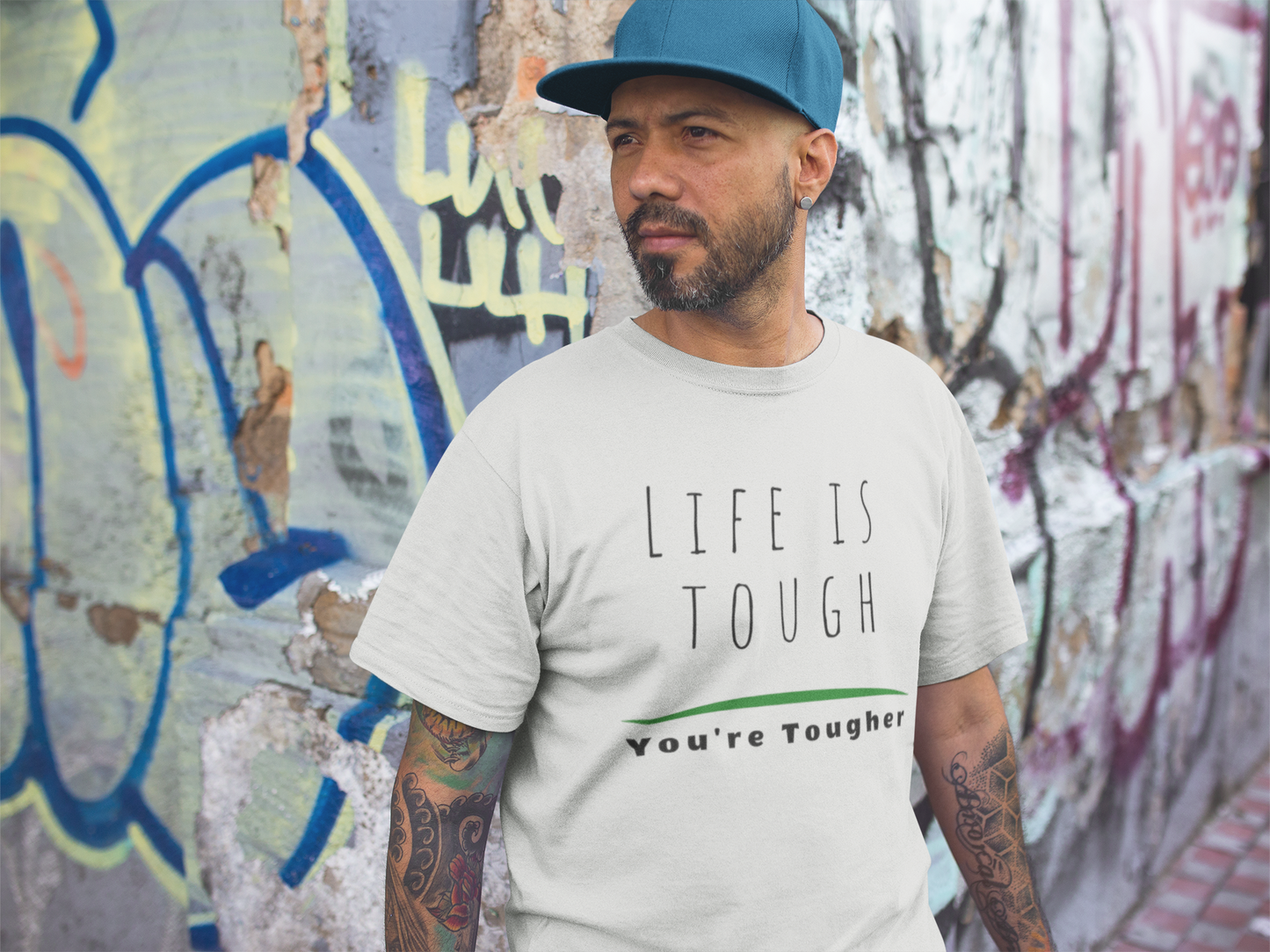 Motivational T Shirt for Mental Health Awareness Month Life is Tough, You're Tougher Mental Health Awareness T-Shirt Inspirational Positive Vibes Inspirational Tee